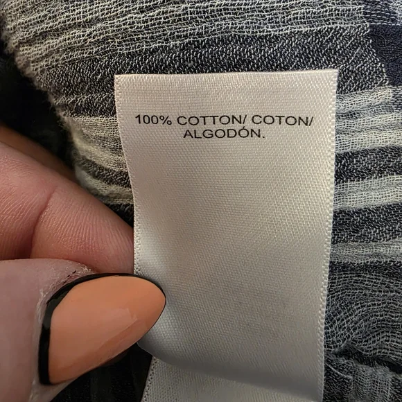 Lucky Brand Blue And White Plaid Button Down Shirt Size Small - Picture 7 of 8